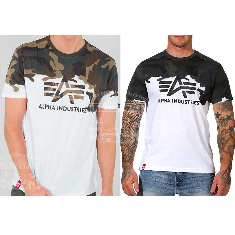 Abbigliamento: T-Shirt Alpha Industries LOST CAMO T-shirt Manhattan T, | shop Military