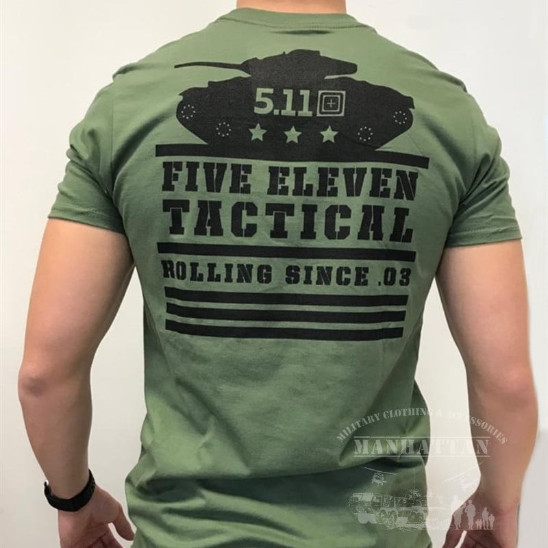 T-Shirt 5.11 - ROLLING PANZER S/S TEE - Military Green