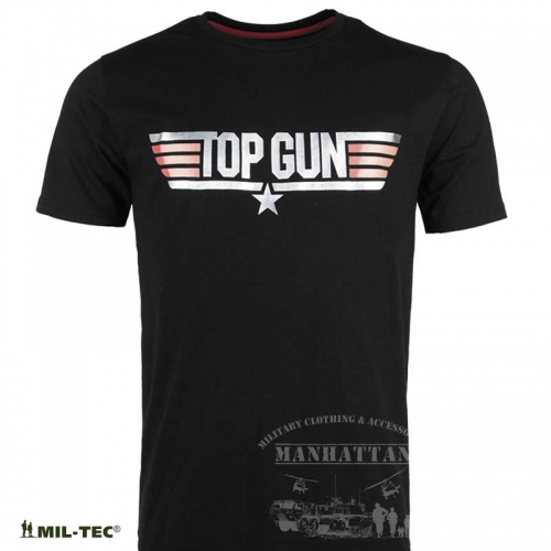 T-Shirt TOP GUN by Mil-Tec® - Black
