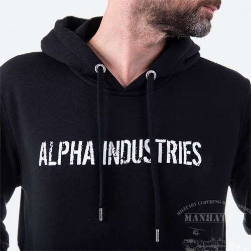 Felpa Alpha Industries RBF MOTO HOODY - Black