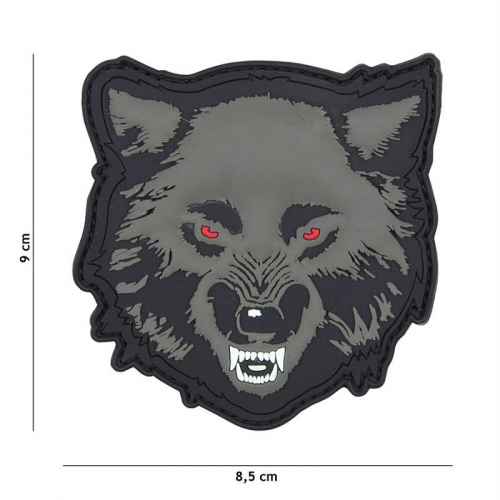Patch in PVC WOLF GREY