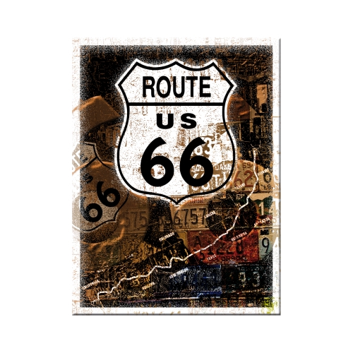 Magnete Route 66 - 6x8 cm