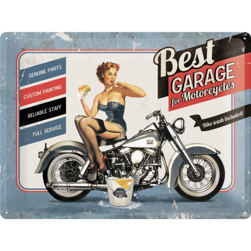 Cartello Best Garage - 30x40 cm