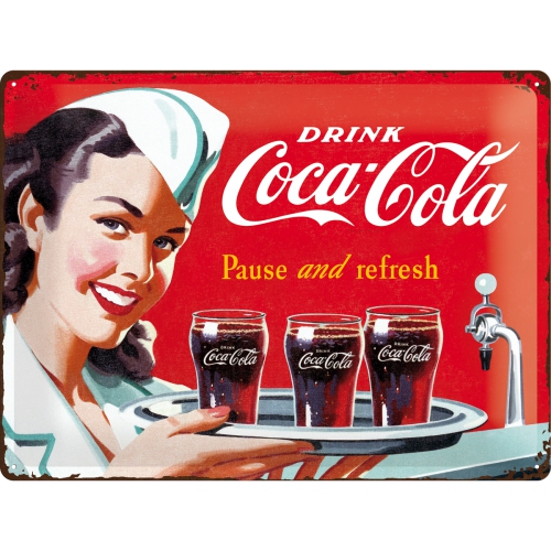 Cartello Coca Cola - Waitress - 30x40 cm