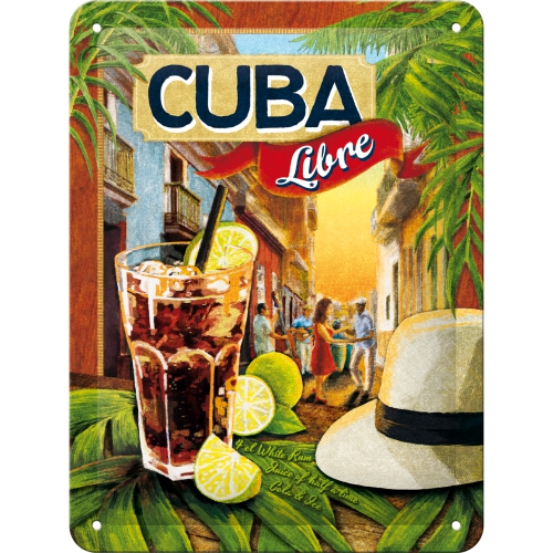 Cartello Cuba Libre- 15x20 cm