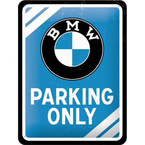 Cartello BMW Parking - 15x20 cm