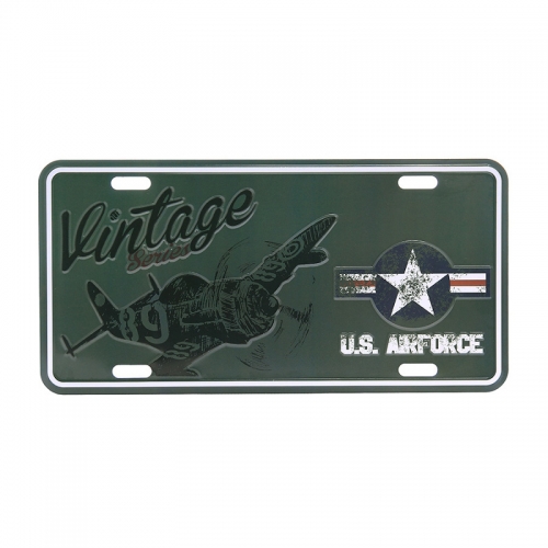 Targa in metallo VINTAGE U.S. AIR FORCE