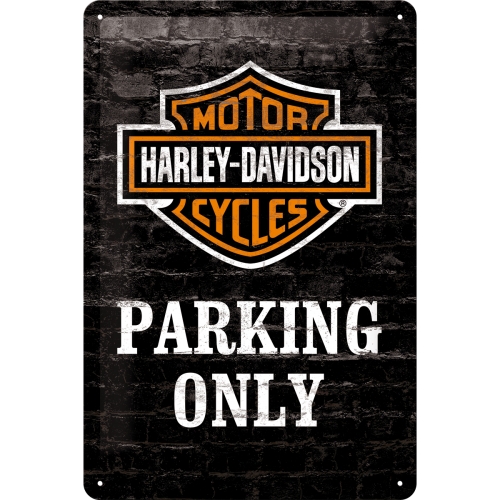 Cartello Harley Davidson - Parking Only - 20x30 cm