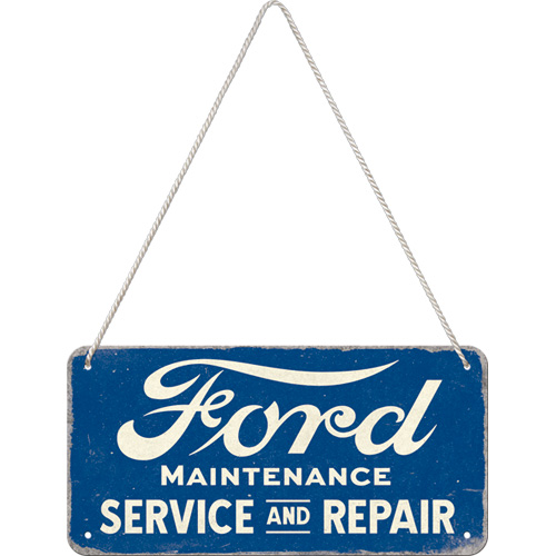 Cartello 10 x 20 cm con filo Ford - Service & Repair