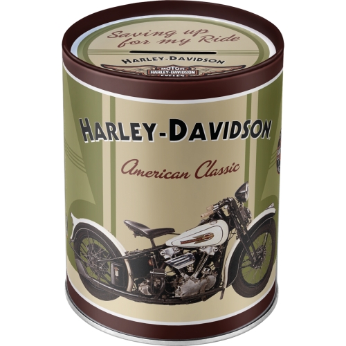 Salvadanaio in metallo 10 x 13 cm Harley Davidson - American Classic
