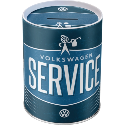 Salvadanaio in metallo 10 x 13 cm Volkswagen Service