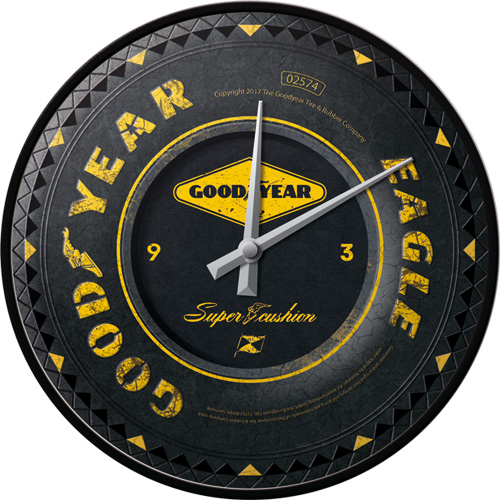 Orologio da parete Goodyear Wheel, diametro 31 cm