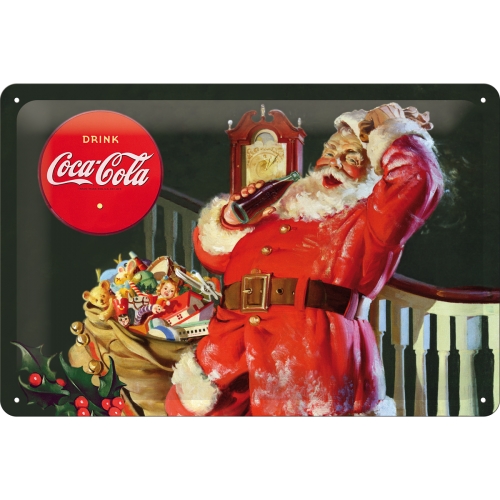 Cartello Coca Cola Classic Babbo Natale SPECIAL EDITION - 20 x 30 cm