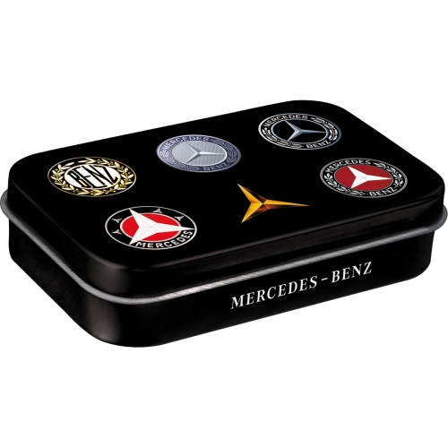 Scatolina XL in metallo con mentine 6 x 9,5 x 2 cm, Mercedes - Benz