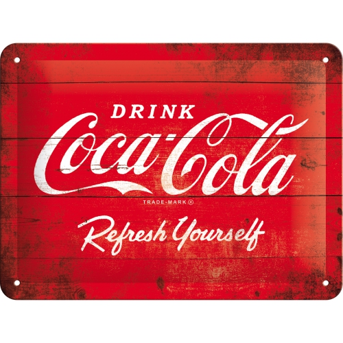 Cartello Coca Cola - Refresh Yourself - 15x20 cm