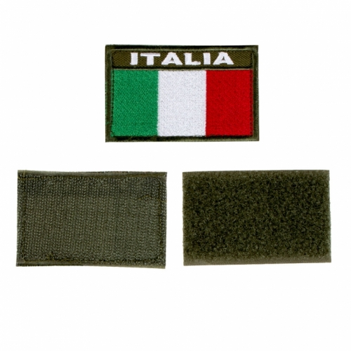 Patch Etichetta Italia Ricamata