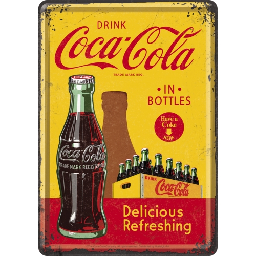 Cartolina Coca Cola in Bottles - 10x14 cm