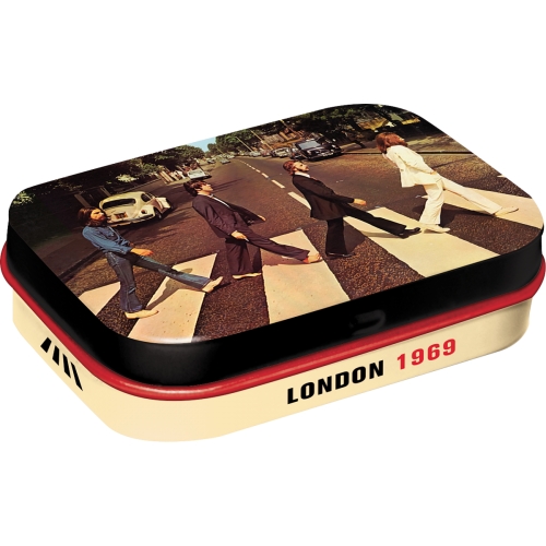 Scatolina in metallo con mentine 6 x 4 x 1,7 cm, Fab4 - Abbey Road