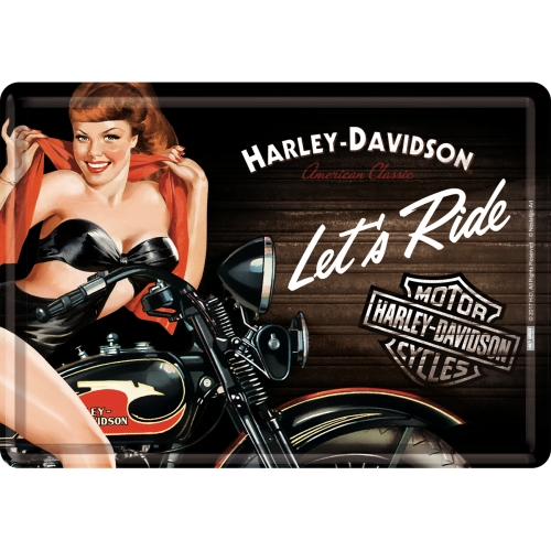 Cartolina Harley-Davidson Lest's Ride - 10x14 cm