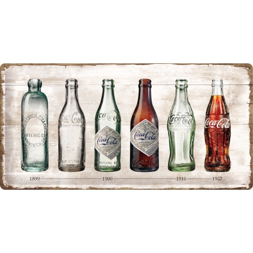 Cartello Coca Cola History - 25x50 cm