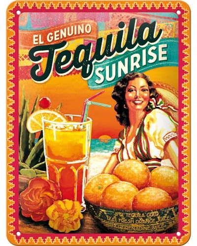 Cartello Tequila Sunrise - 30x40 cm