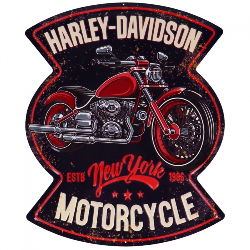 Targa in metallo HARLEY-DAVIDSON MOTORCYCLE - cm 50x60