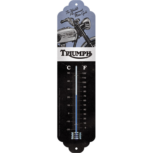 Termometro Triumph Motorcycle Blue 6,5 x 28 cm