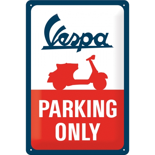 Cartello Vespa - Parking Only -  20x30 cm