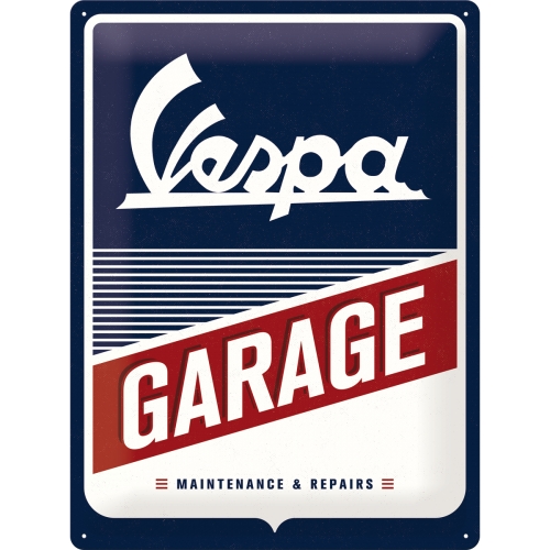 Cartello Vespa Garage - 30x40 cm