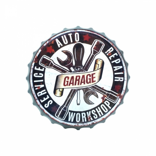 Targa Tappo GARAGE - cm 33x33x3,5