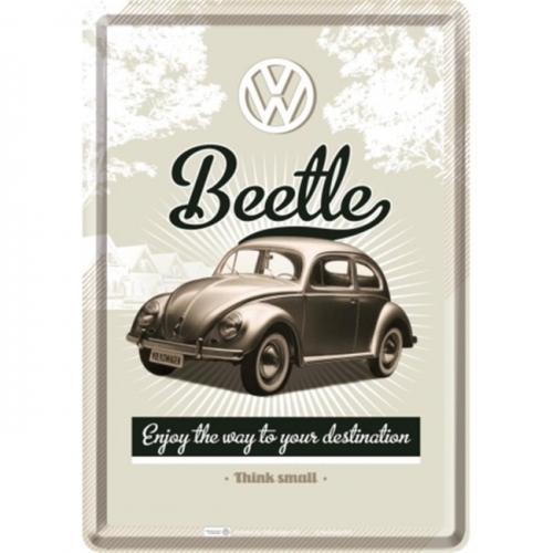 Cartolina Volkswagen Beetle - 10x14 cm
