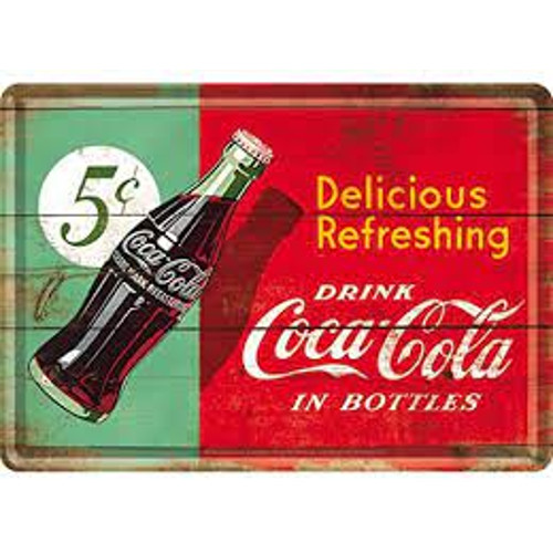 Cartolina Coca Cola Delicious Refreshing - 10x14 cm