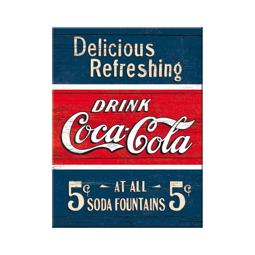 Magnete Coca Cola 5 cents - 6x8 cm