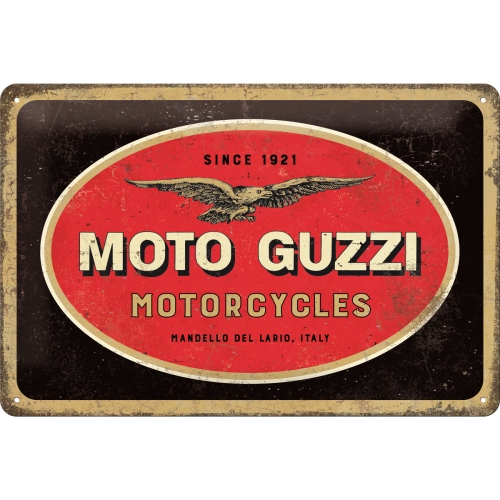 Cartello Moto Guzzi - 20x30 cm
