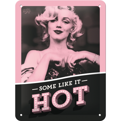 Cartello Some Like It Hot, Marilyn Monroe - 15x20 cm