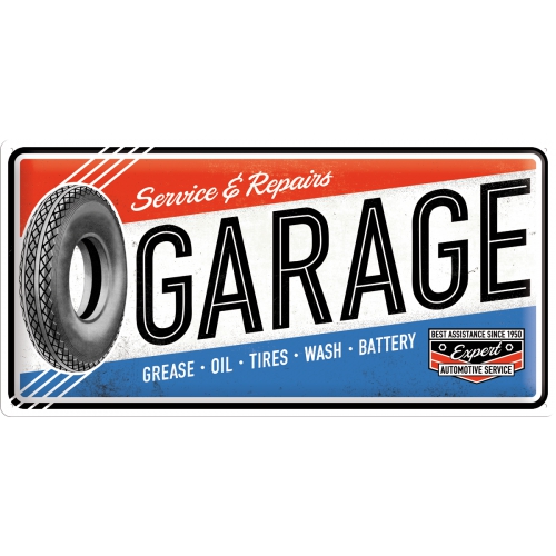 Cartello Garage - 25x50 cm