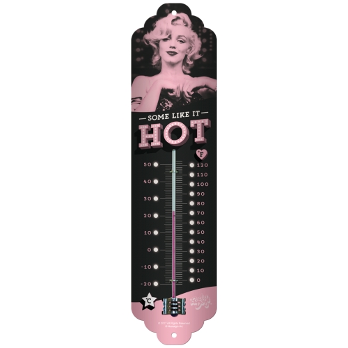 Termometro Marilyn - Some Like It Hot, 6,5 x 28 cm