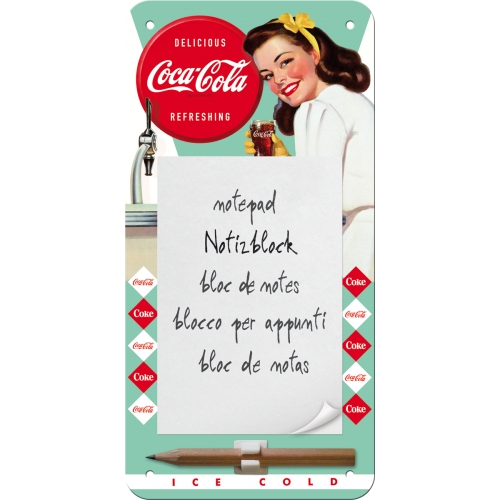 Notes magnetico Coca Cola - Delicious Refreshing, 10 x 20 cm
