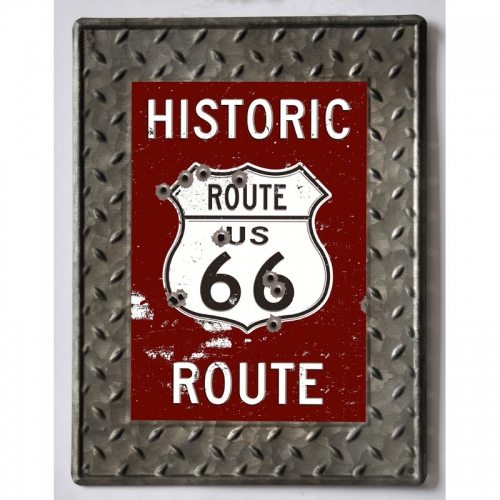 Cartello Historic Route 66- 30x40 cm