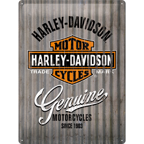 Cartello Harley Davidson - Genuine - 30x40 cm