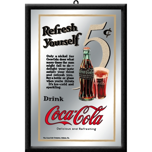 Specchio cm 20x30 Coca-Cola - Refresh Yourself