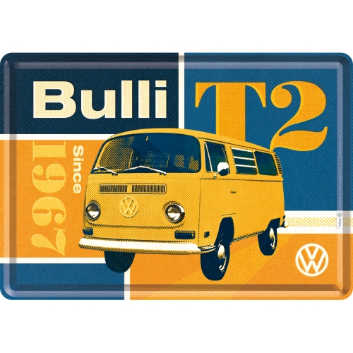 Cartolina Volkswagen Bulli T2 - 10 x 14 cm