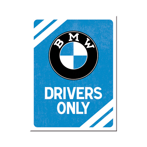 Magnete BMW Drivers Only Blue - 6x8 cm