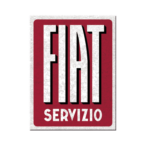 Magnete FIAT Servizio - 6x8 cm