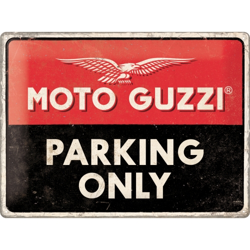 Cartello Moto Guzzi Parking Only -  30x40 cm