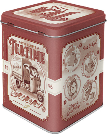 Scatolina porta tabacco / tea - Ape Tea Time 7,5 X 7,5 X 9,5 h cm