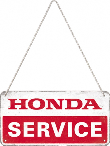 Cartello 10 x 20 cm con filo Honda Service