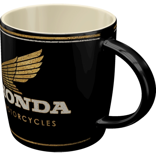 Tazza in ceramica Honda MC - Motorcycles Gold, diametro 8,5 x h 9 cm