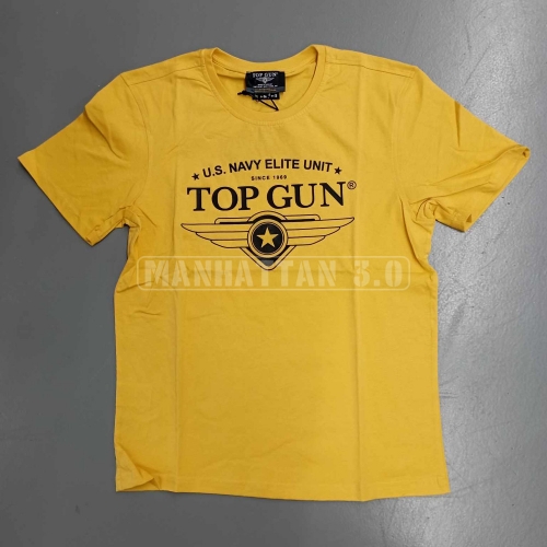 T-Shirt TOP GUN 01G0180 - Giallo