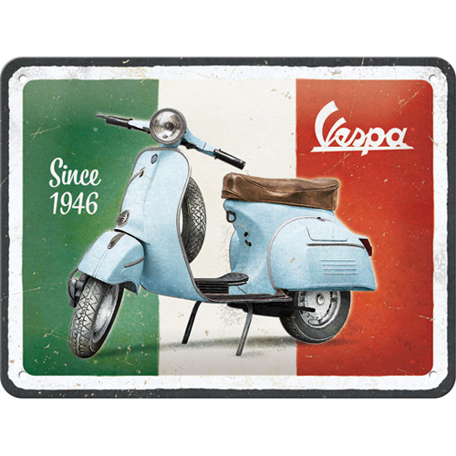 Cartello Vespa Since 1946 - 15x20 cm